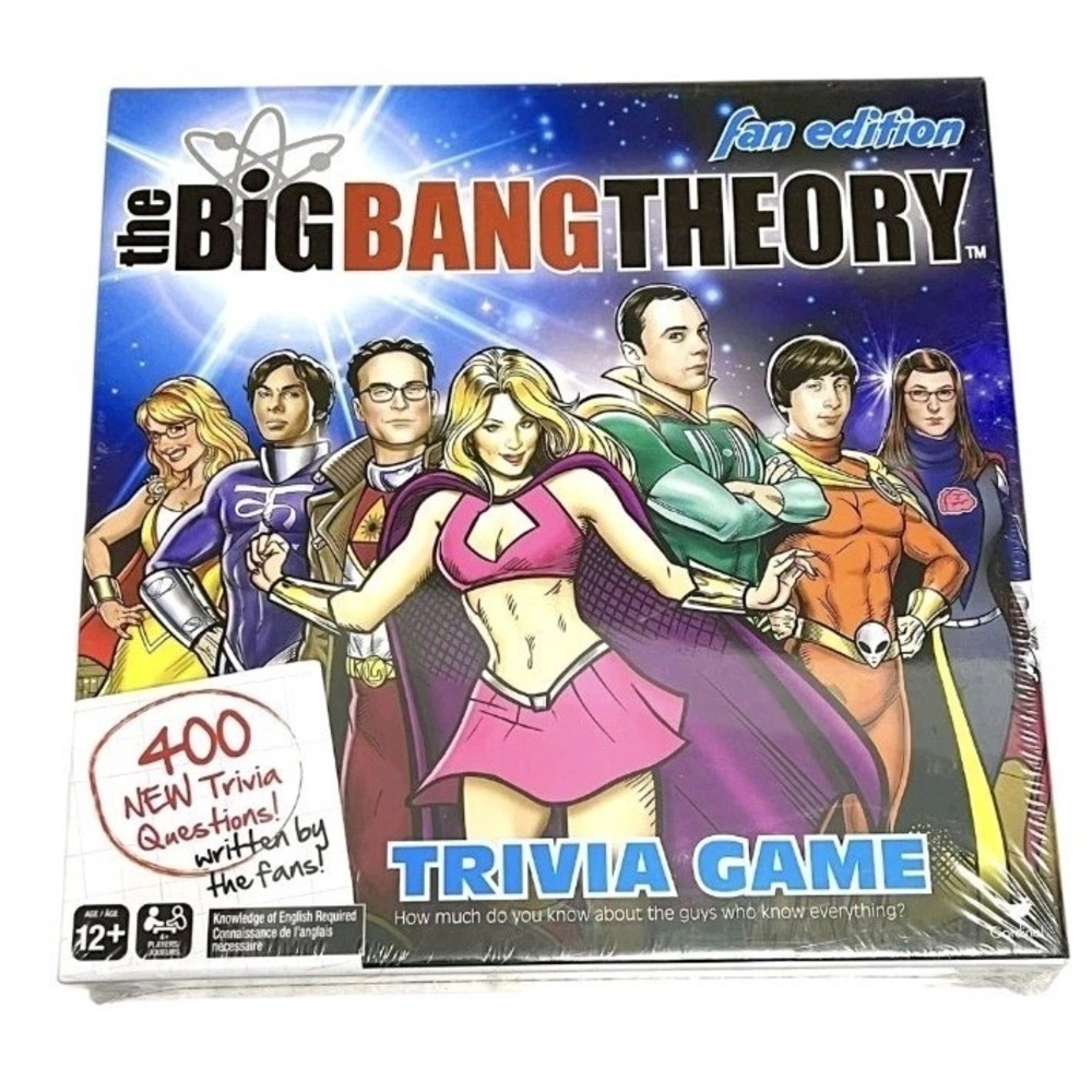 Cardinal Big Bang Theory TV Fan Edition Trivia Board Game 400 Questions 12+